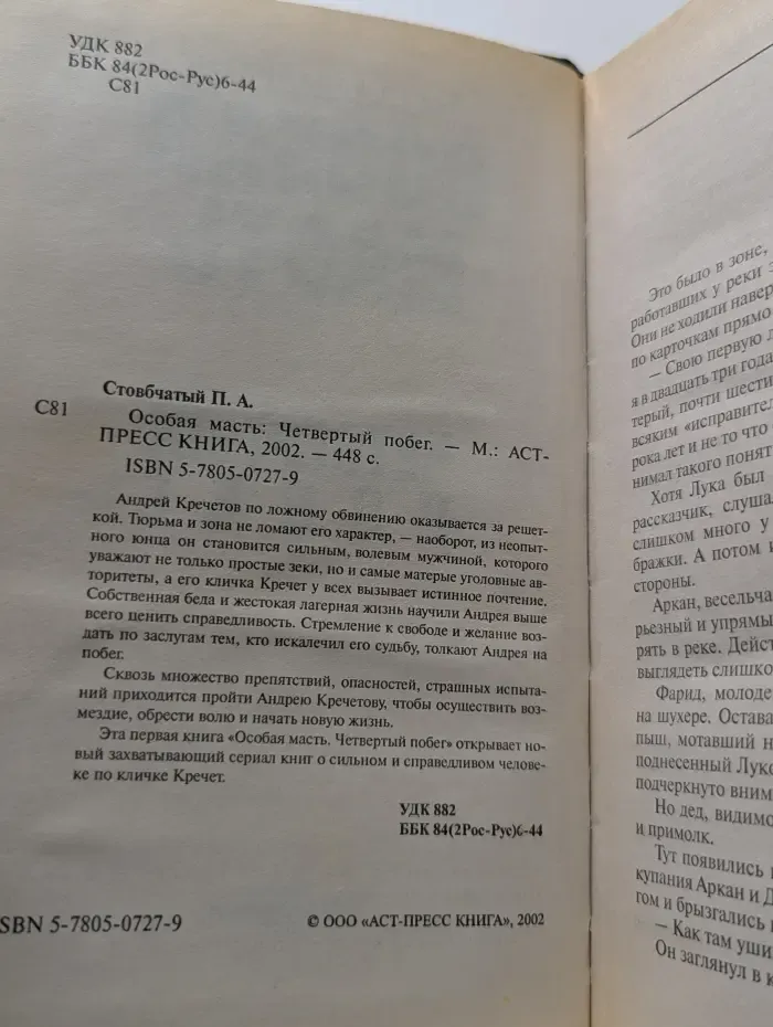 Особая масть. Четвертый побег
