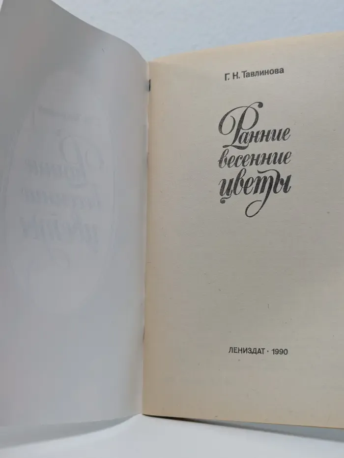 Ранние весенние цветы