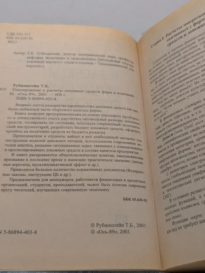 Планирование и расчеты денежных средств фирм и компаний