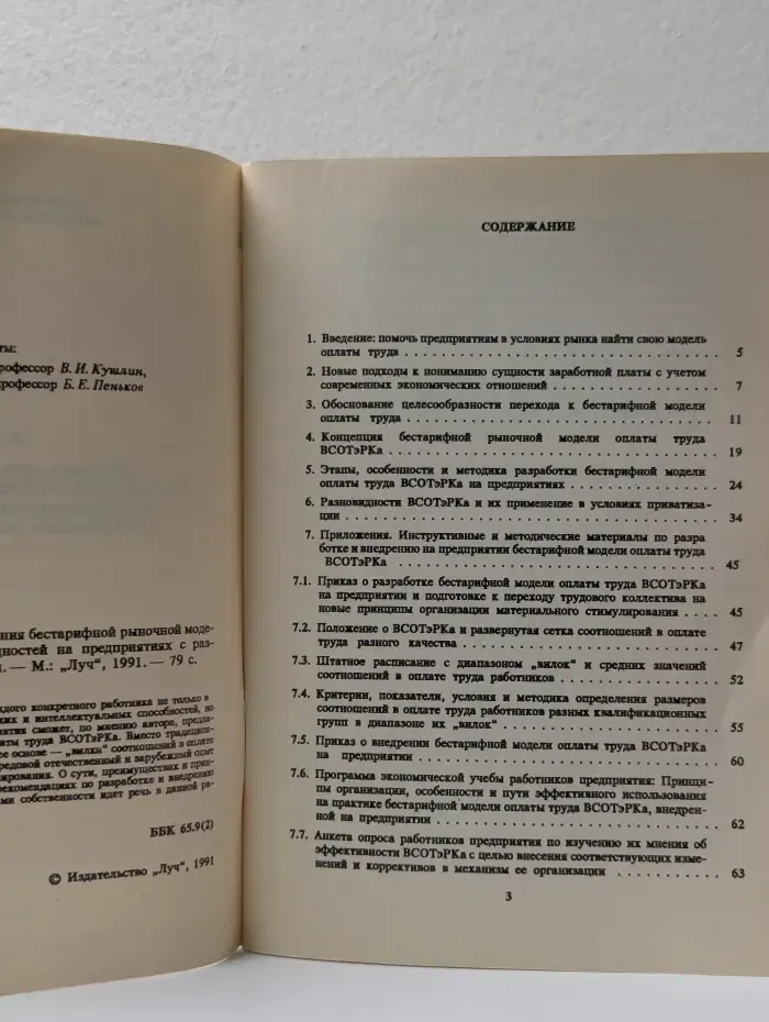 Методика разработки и внедрения бестарифной рыночной модели оплаты труда и ее разновидностей на предприятиях с различными формами собственности