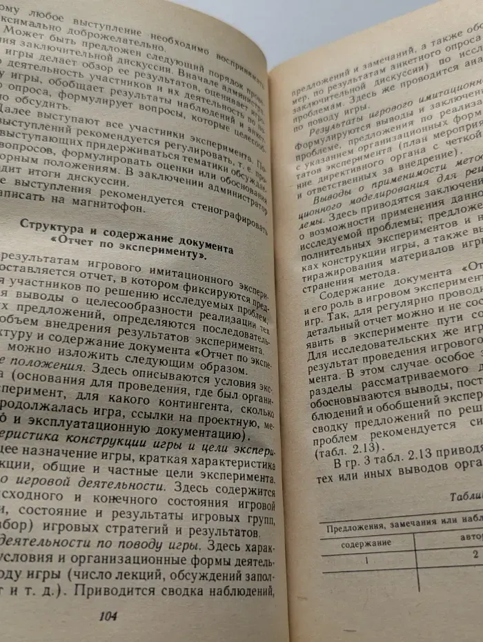 Организация проведения деловых игр