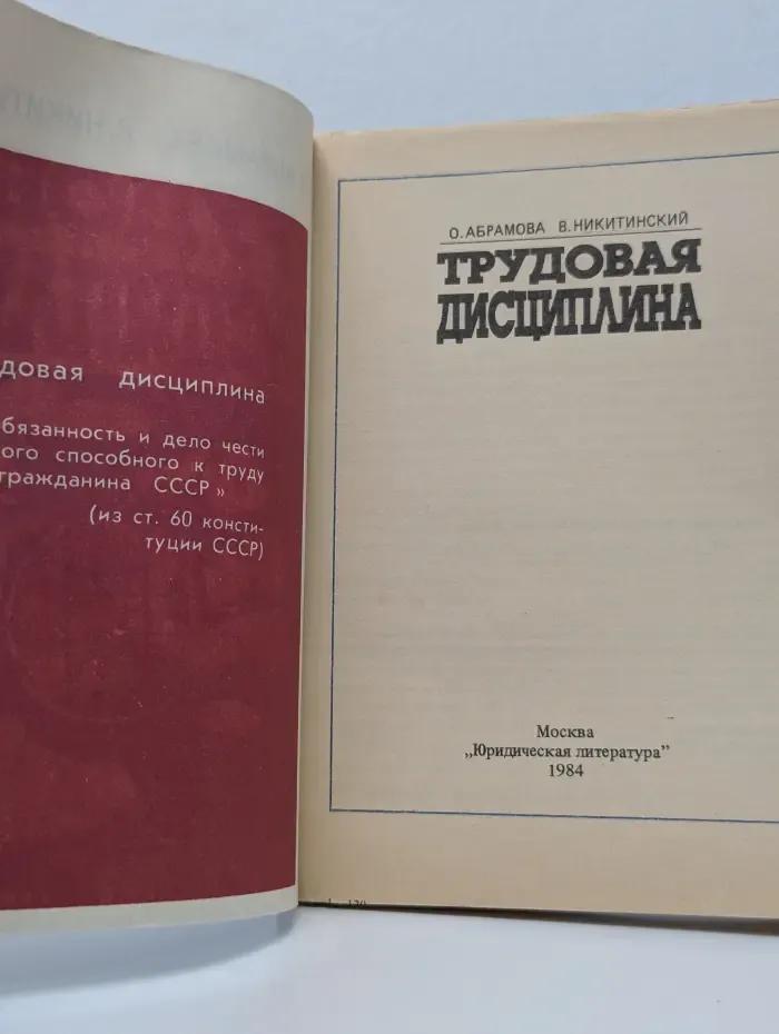 Трудовая дисциплина
