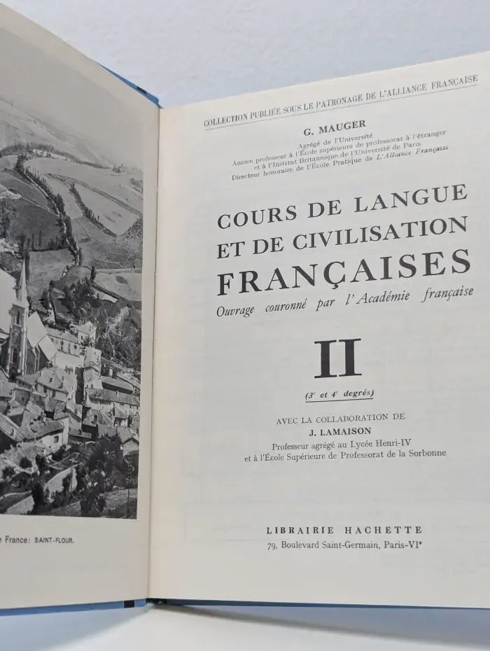 Cours de Langue et de Civilisation Francaises II