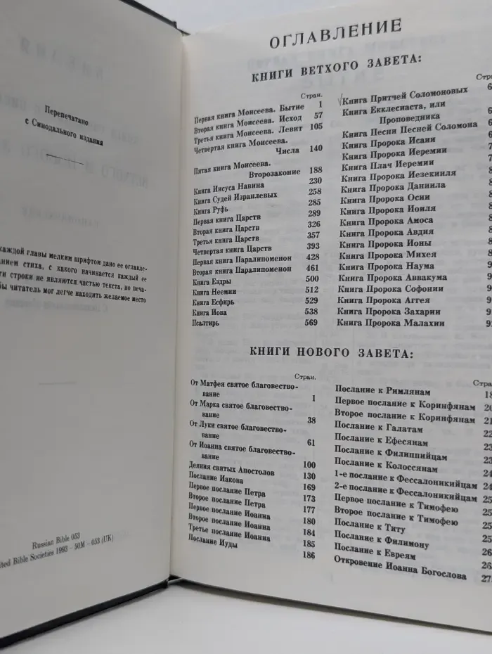 Библия. Книги Священного Писания Ветхого и Нового Завета