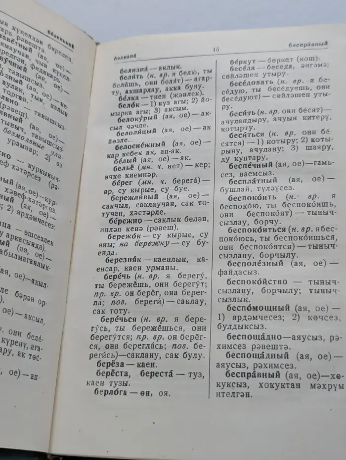 Русско-татарский словарь