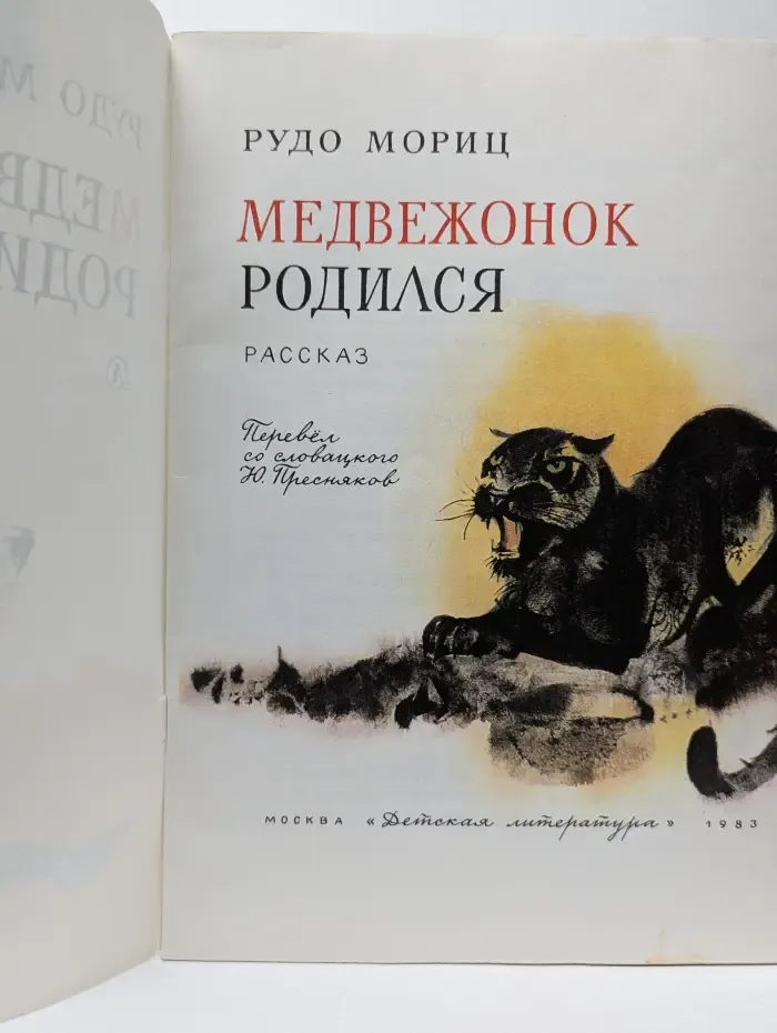 Медвежонок родился