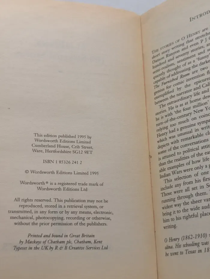 Wordsworth Classics. O. Henry. 100 Selected Stories