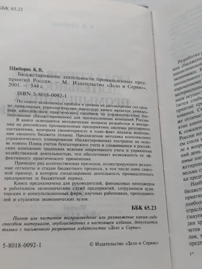 Бюджетирование деятельности промышленных предприятий России