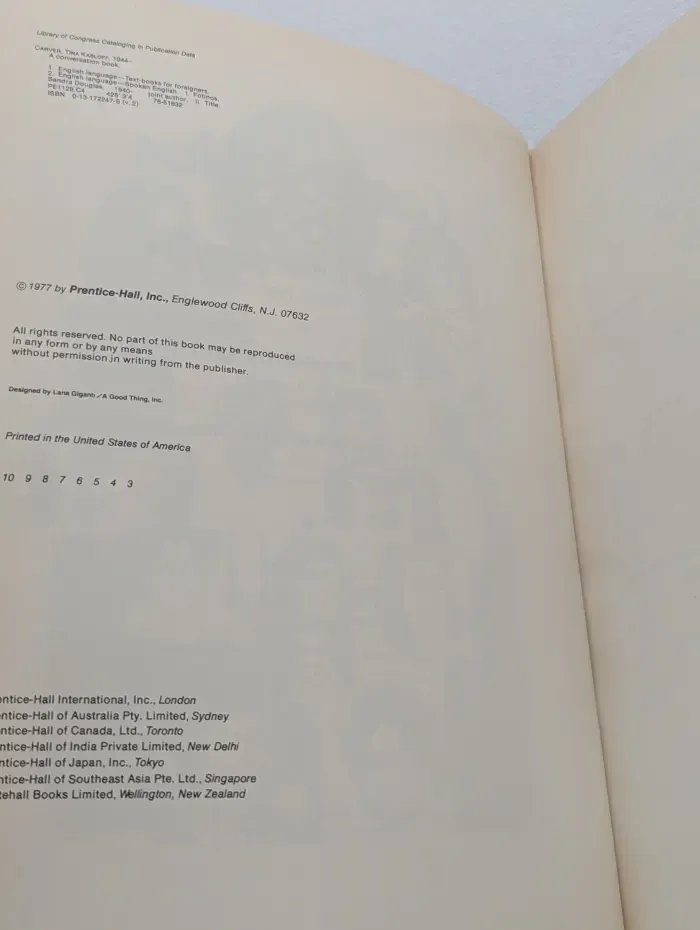 A Conversation Book. English in Everyday Life. Book 2