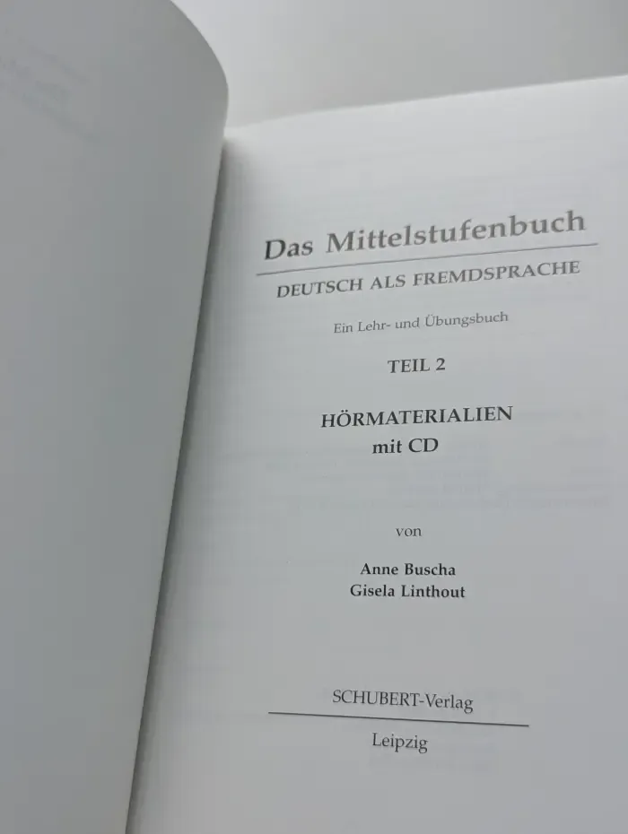 Das Mittelstufenbuch Deutsch als Fremdsprache. Teil 2