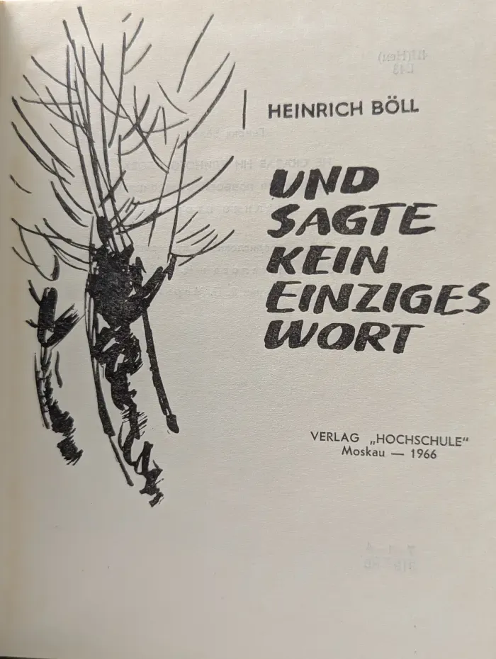 Und sagte kein einziges Wort. И не сказал ни единого слова