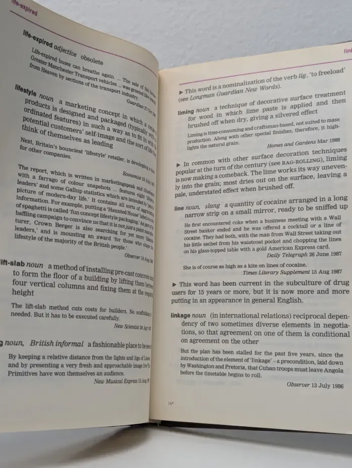 The Longman register of new words. Словарь новых слов английского языка