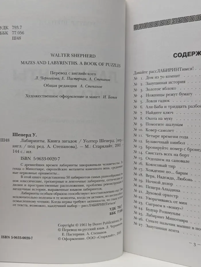 Лабиринты. Книга загадок