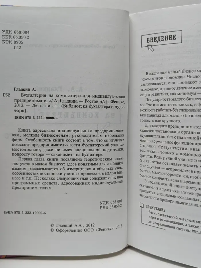 Библиотека бухгалтера и аудитора. Бухгалтерия на компьютере для индивидуального предпринимателя