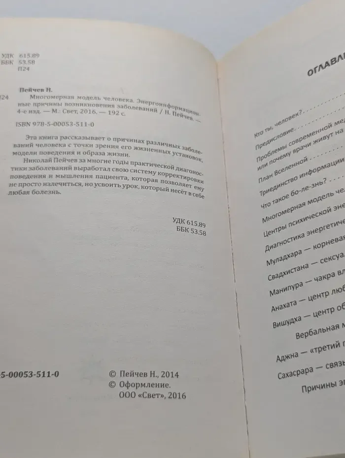 Многомерная модель человека. Энергоинформационные причины возникновения заболеваний