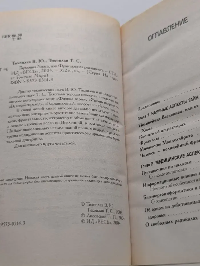 На пороге Тонкого Мира. Гармония хаоса, или Фрактальная реальность