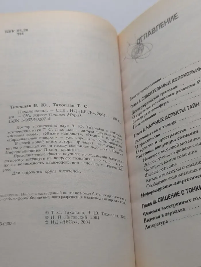 На пороге тонкого мира. Начало начал