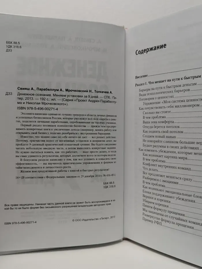 Проект Андрея Парабеллума и Николая Мрочковского. Денежное сознание. Меняем установки за 9 дней