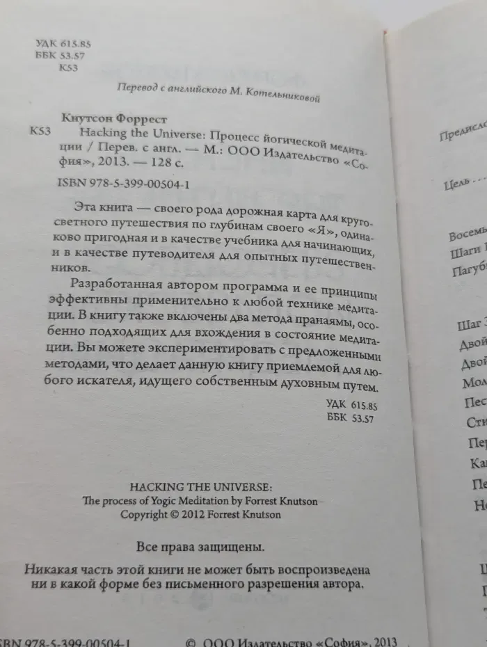 Hacking the Universe. Процесс йогической медитации