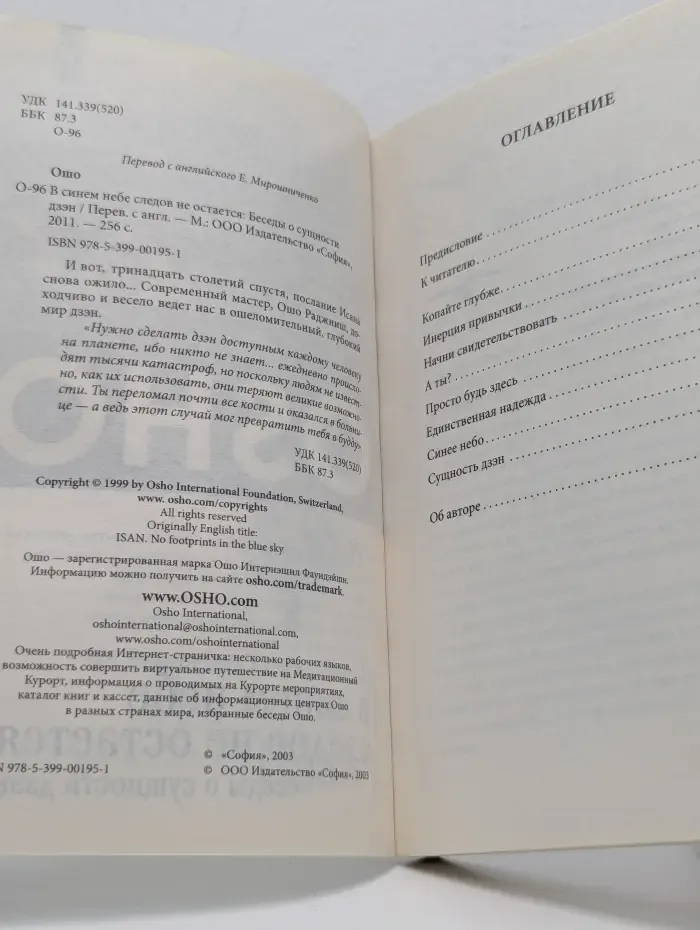 В синем небе следов не остается. Беседы о сущности дзэн