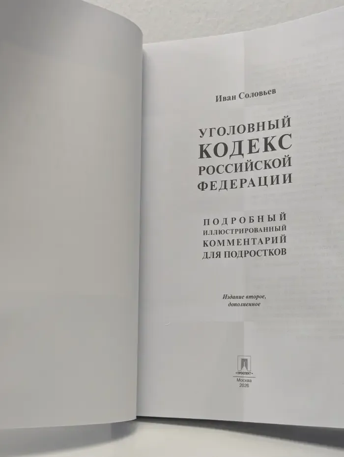 Книга в книге. Уголовный кодекс Российской Федерации. Подробный иллюстрированный комментарий для подростков
