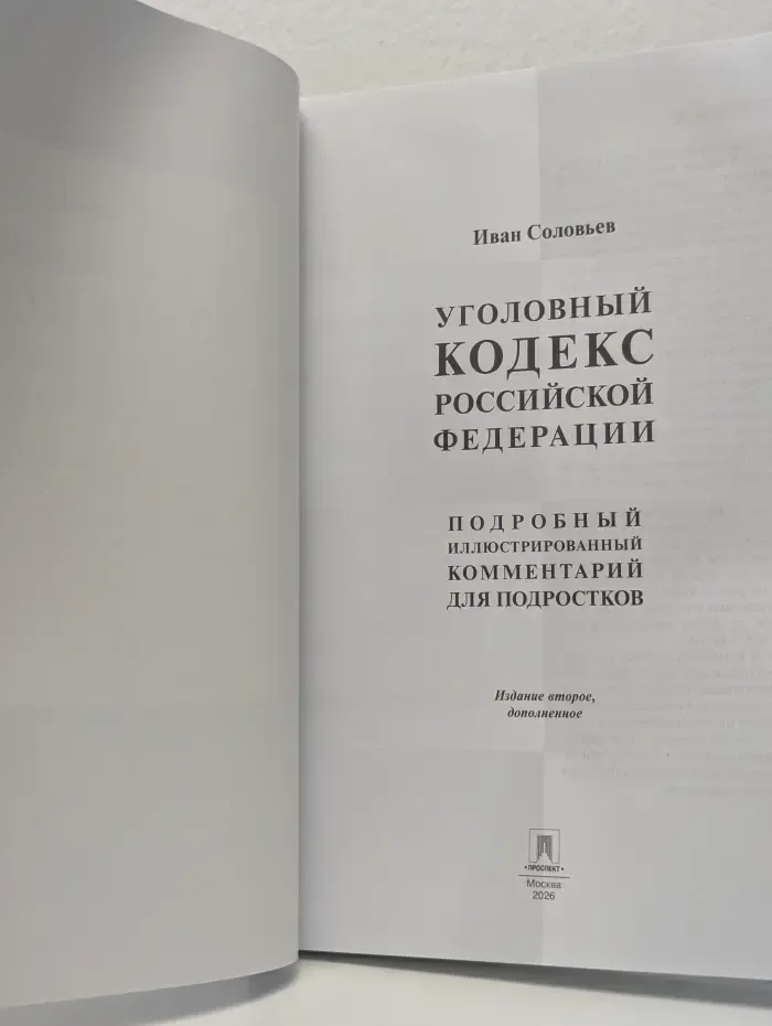 Книга в книге. Уголовный кодекс Российской Федерации. Подробный иллюстрированный комментарий для подростков
