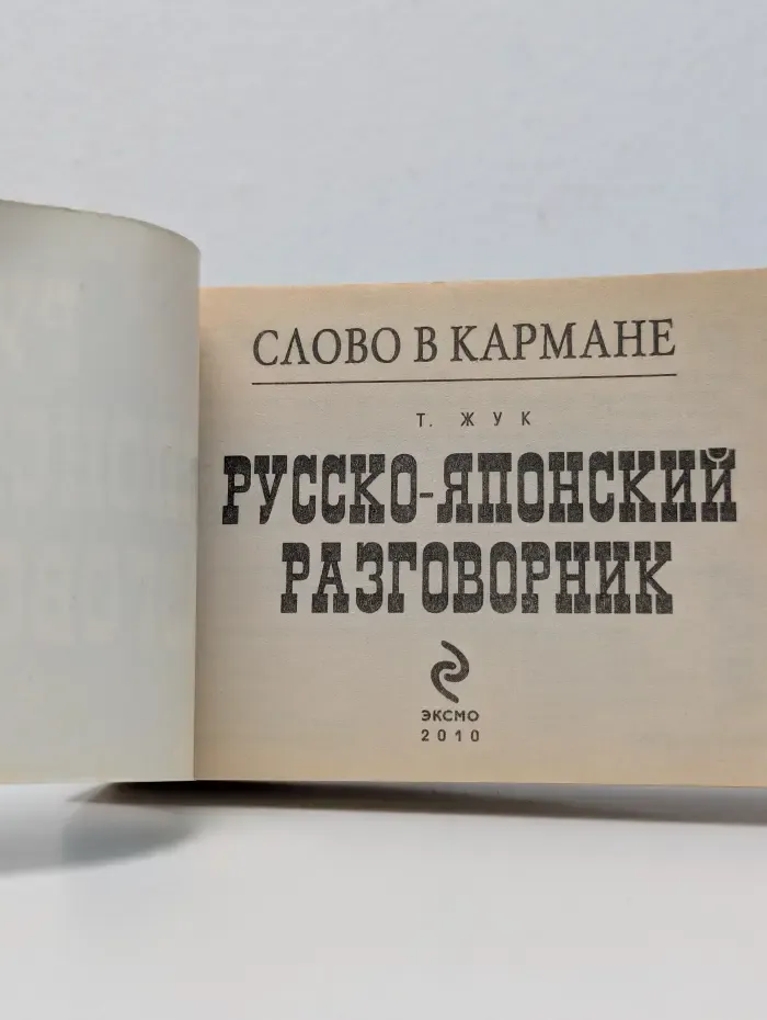 Слово в кармане. Русско-японский разговорник