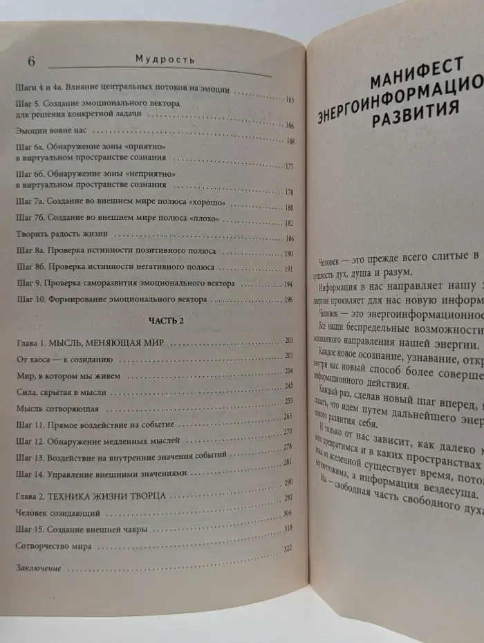 Человек как сила мира. Мудрость. Система навыков дальнейшего энергоинформационного развития, 5 ступень, 2 этап, часть 1-2