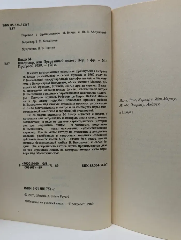 Владимир, или Прерванный полет