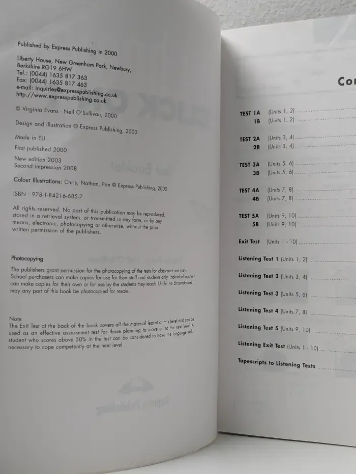 Click On 1 Test Booklet