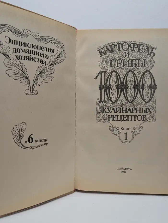 Картофель и грибы. 1000 кулинарных рецептов. В 6 книгах. Книга 1
