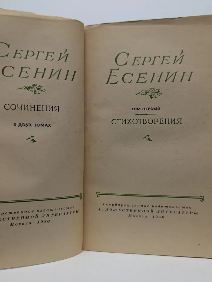 Сергей Есенин. Собрание сочинений в 2 томах. Том 1. Стихотворения