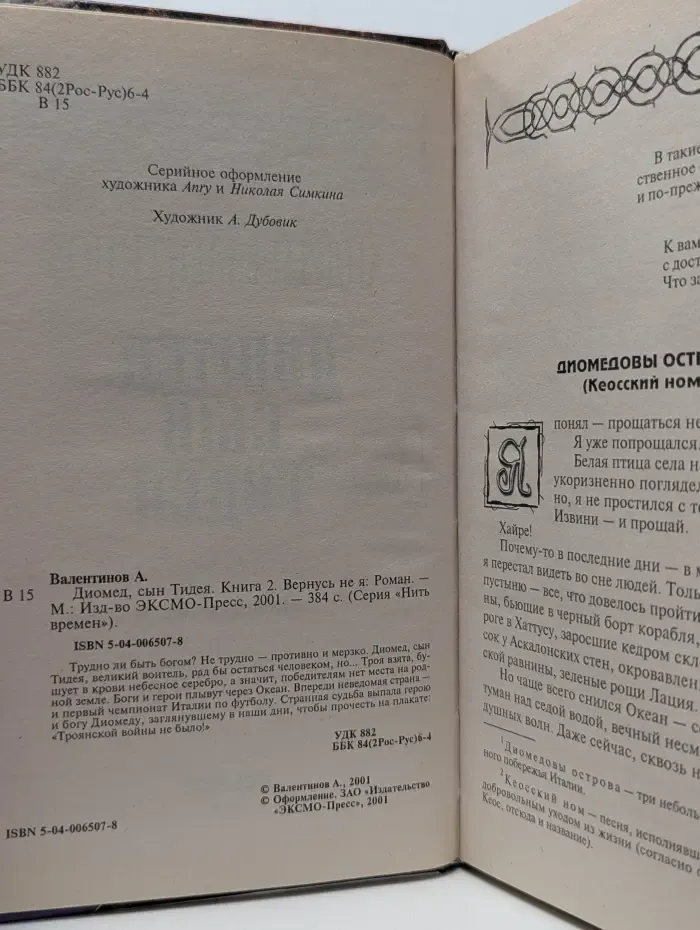 Нить времен. Диомед, сын Тидея. Книга 2. Вернусь не я