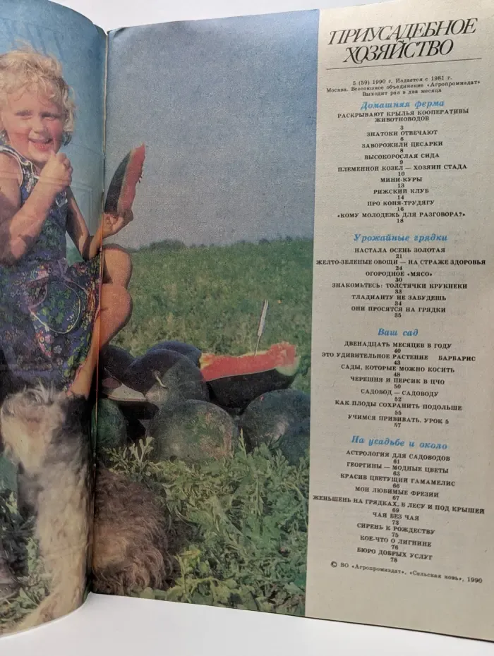 Приусадебное хозяйство. Выпуск № 5/1990