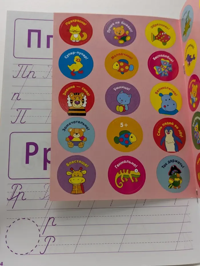 Ступеньки знаний 6-7 лет. Прописи. Учимся писать красиво буквы, слова и предложения