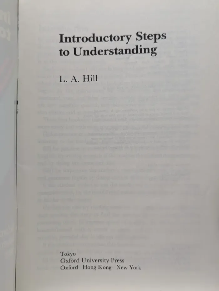 Introductory Steps to Understanding