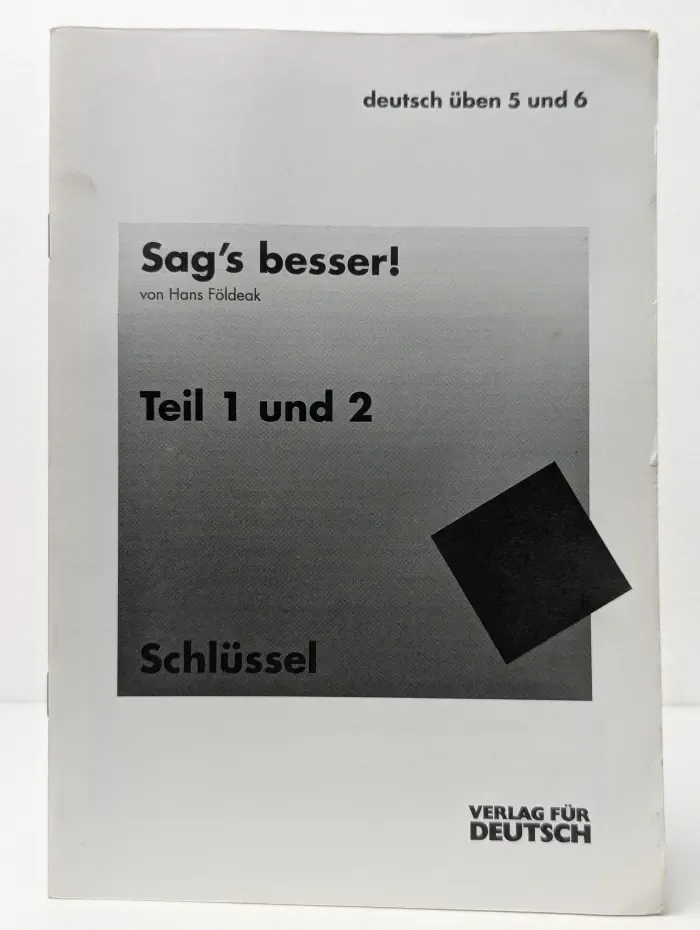 Sag's besser! Teil 1 und 2