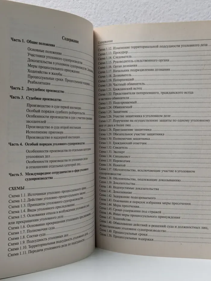 Уголовное процессуальное право в схемах