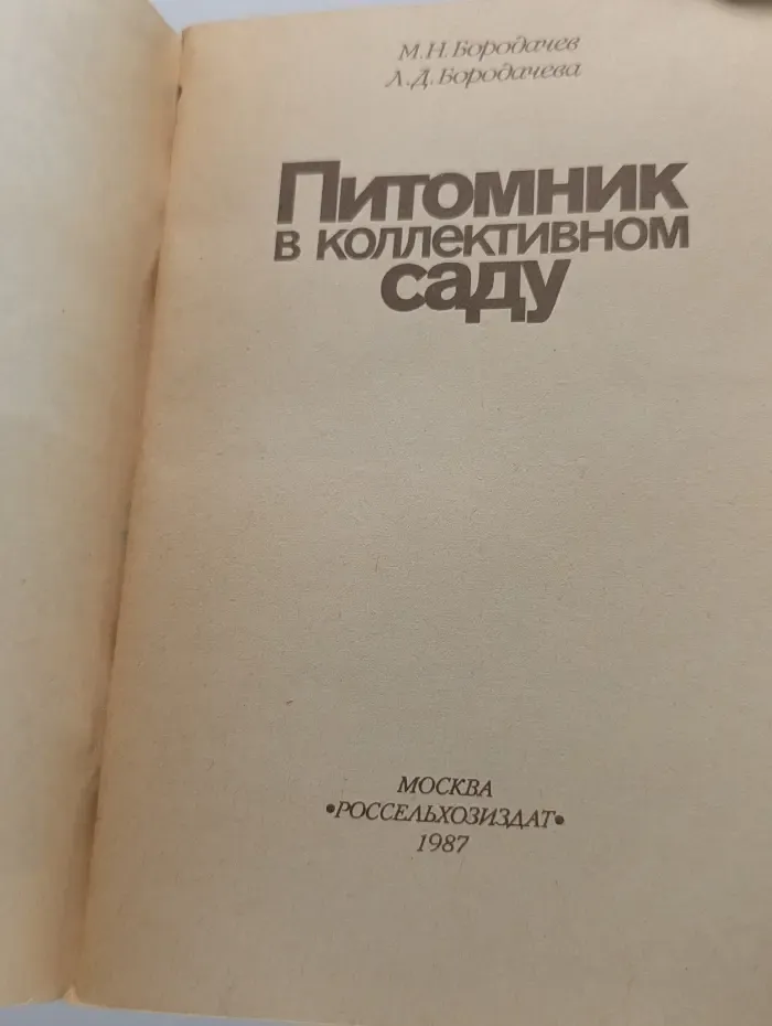 Питомник в коллективном саду