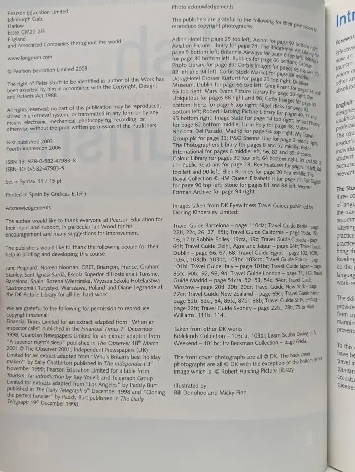 English for International Tourism. Intermediate Students Book
