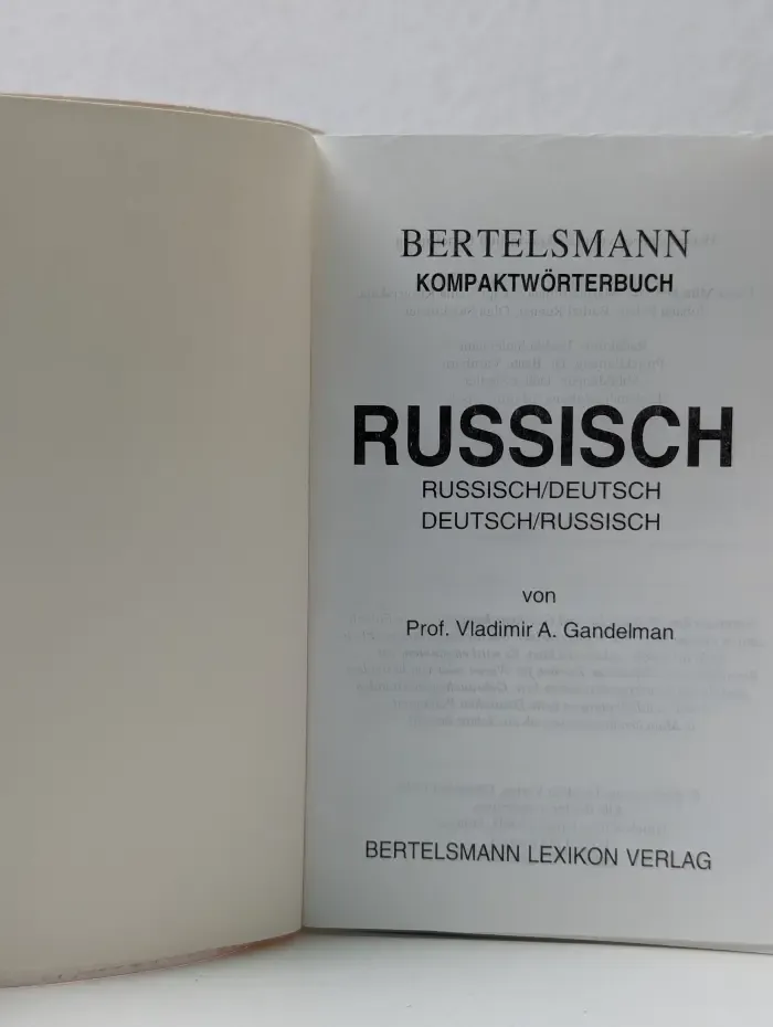 Kompaktworterbuch Russisch-Deutsch Deutsch-Russisch. Русско-немецкий и немецко-русский карманный словарь