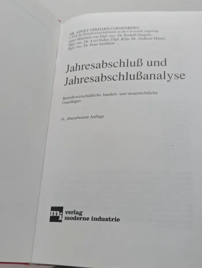 Jahresabschluss und Jahresabschlussanalyse
