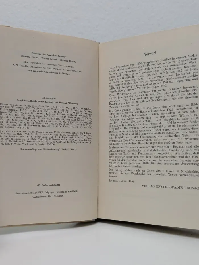 Bild Worterbuch. Deutsch und Russisch