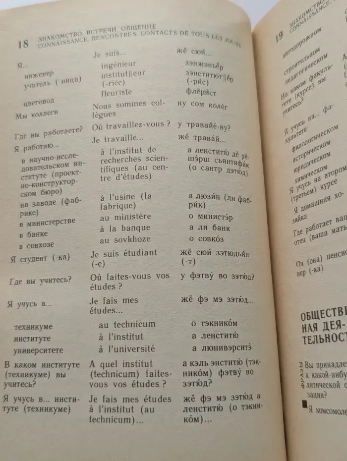 Русско-французский разговорник
