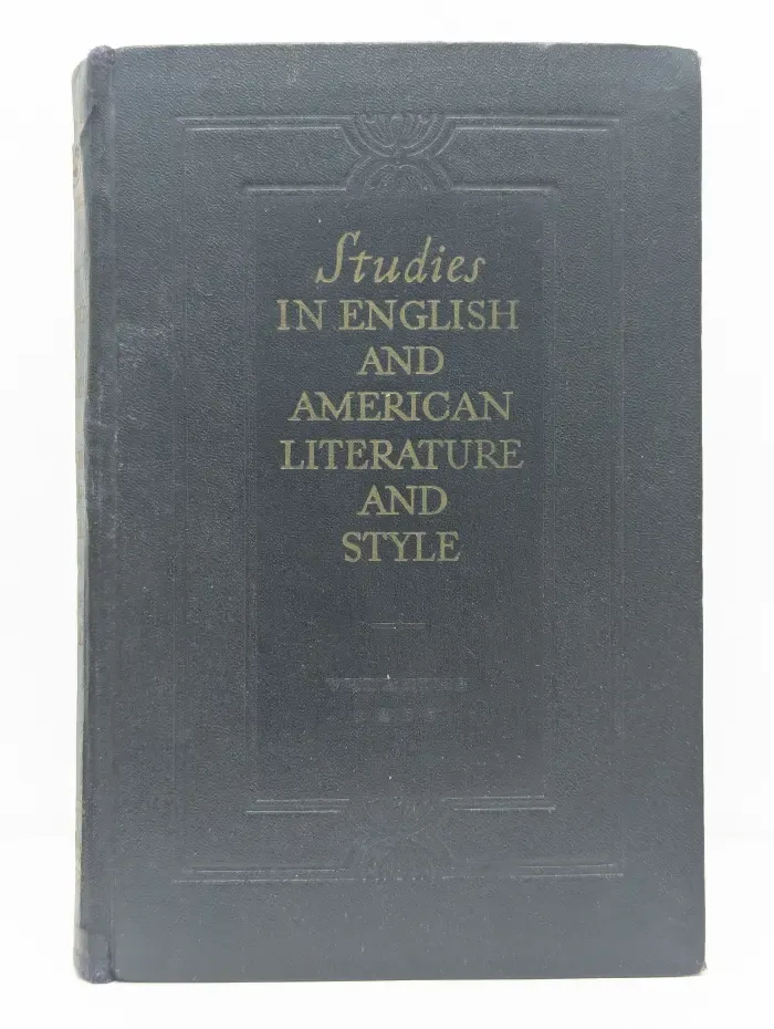 Studies in English and American Literature and Style