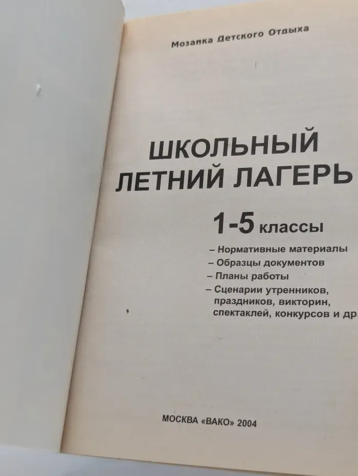 Школьный летний лагерь. 1-5 классы