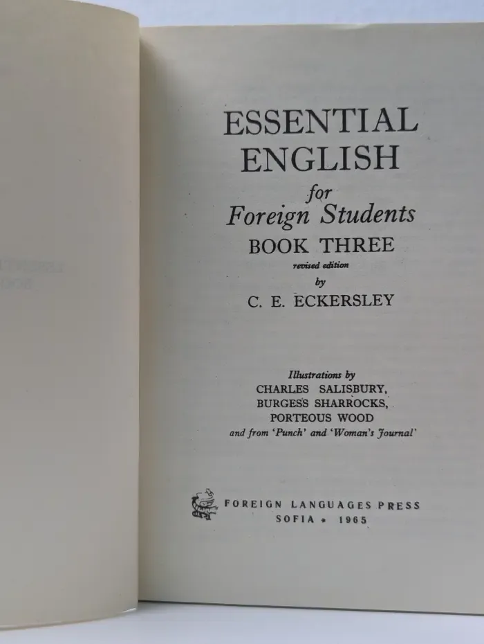 Essential English for Foreign Students. Book 3