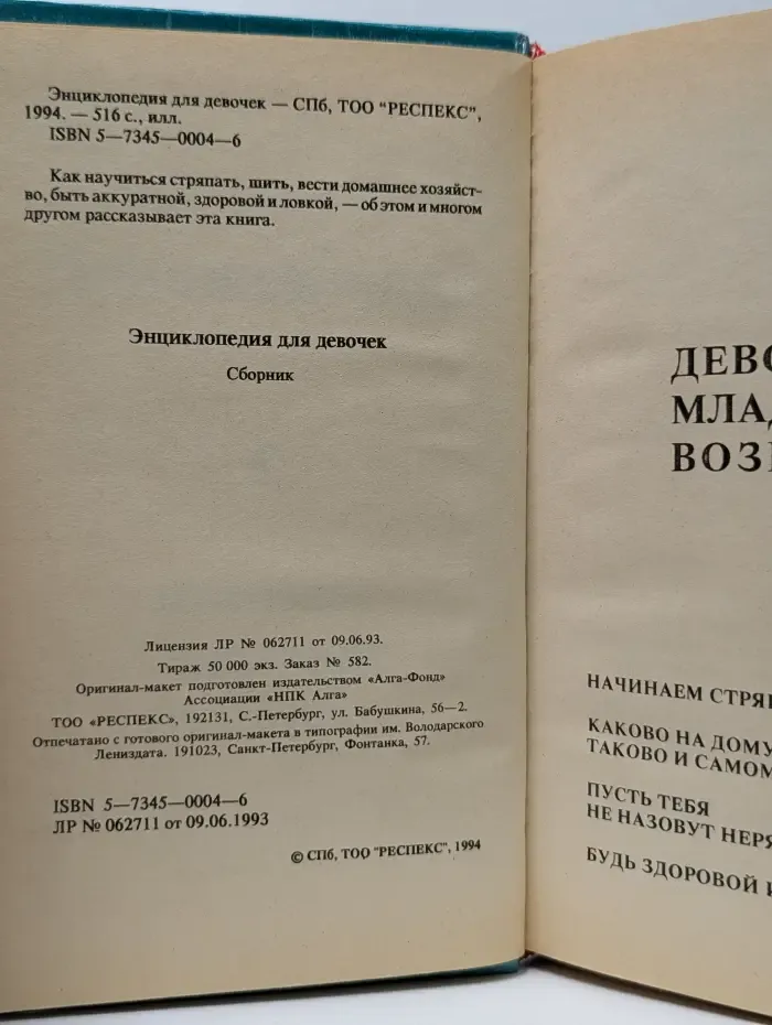Энциклопедия для девочек