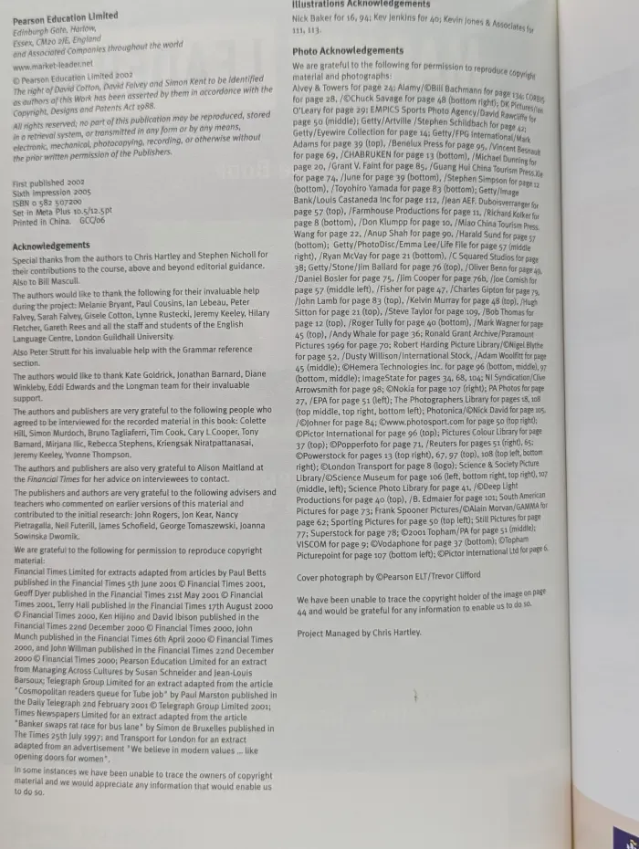 Market Leader. Pre-intermediate Business English Course Book