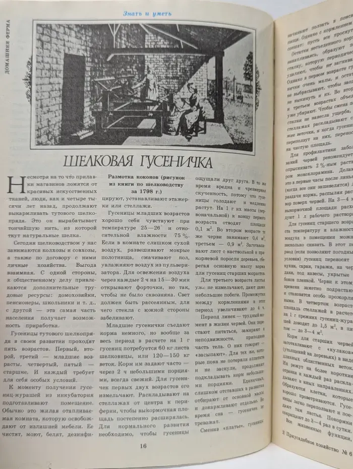 Приусадебное хозяйство. Выпуск № 6/1985